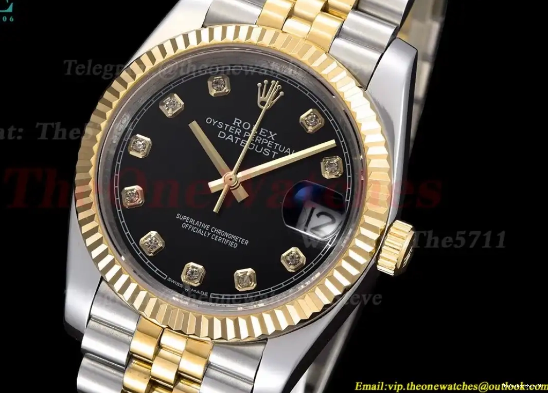 36mm 126233 YG Dial MY8215 Jub SS Datejust Black GDF 0425